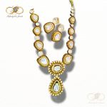 Evergreen Moissanite Polki Pendant Set - Infinity 365 Jewels
