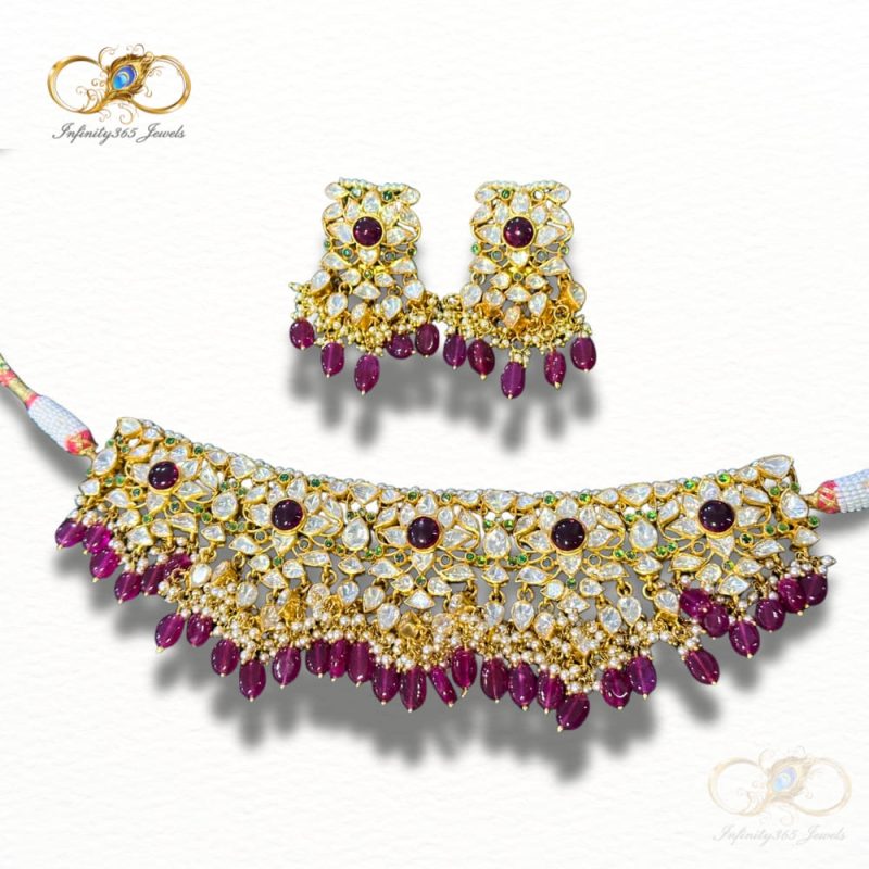 Traditional Choker Necklace Set - Infinity 365 Jewels