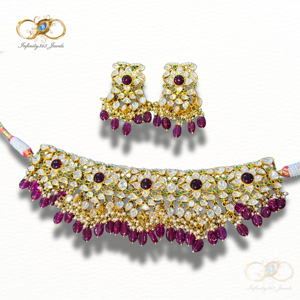 Traditional Choker Necklace Set - Infinity 365 Jewels Traditional Choker Necklace Set - Infinity 365 Jewels
